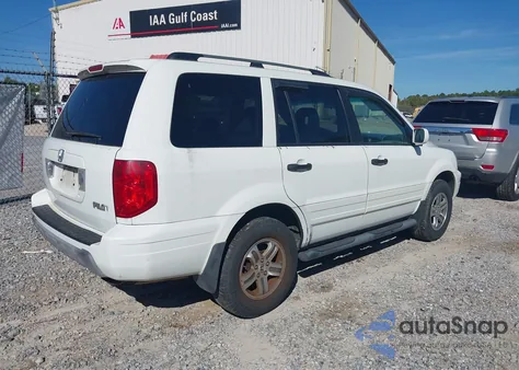2004 Honda Pilot Ex-L из США, поврежденный, VIN 5FNYF18564B010594
